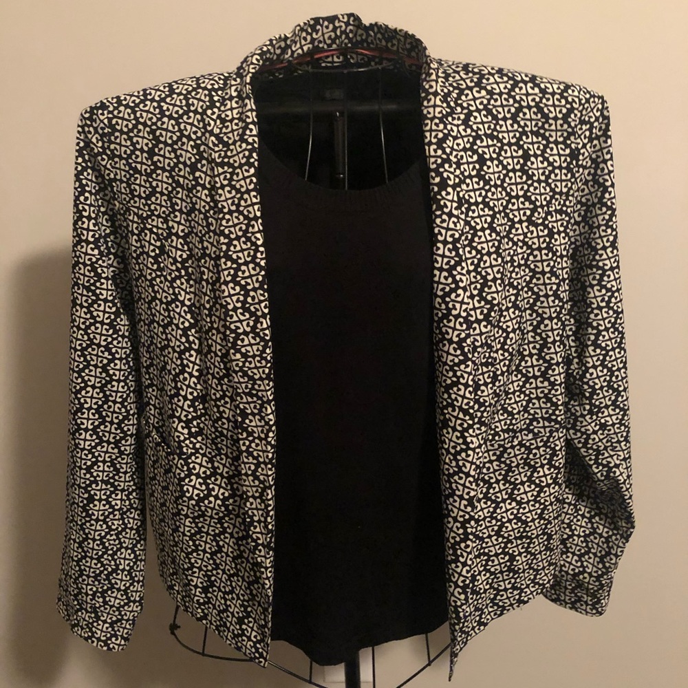 Black and White Blazer